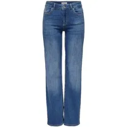 ONLY Jeans Straight Fit ONLBLUSH blau   L/L30 Damen