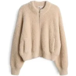 OPUS Strickjacke in Felloptik DORES beige   42 Damen