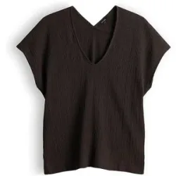 OPUS T-Shirt SIRUKUS STRUCTURE braun   36 damen
