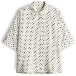OPUS Hemdbluse FARISE POLKADOT creme   40 Damen