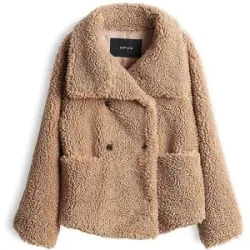 OPUS Jacke in Felloptik HALKO hellbraun   36 Damen