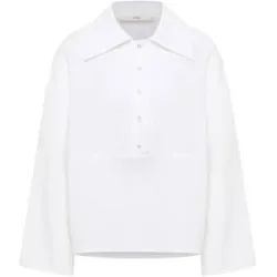 LANIUS Leinenbluse Oversized Fit weiss   36 damen