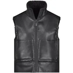 MONARI Wendegilet in Felloptik schwarz   36 Damen