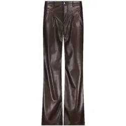 MONARI Hose in Lederoptik Wide Leg braun   42 Damen