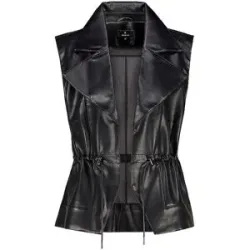 MONARI Gilet in Lederoptik schwarz   38 Damen
