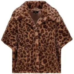 MONARI Cape - Poncho in Felloptik braun   34 Damen