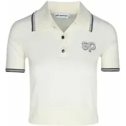 SELF-PORTRAIT Poloshirt  creme   M Damen