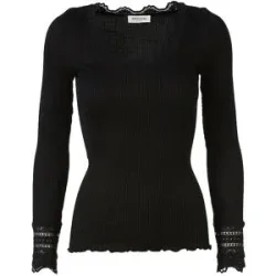 ROSEMUNDE Langarmshirt  schwarz   S Damen