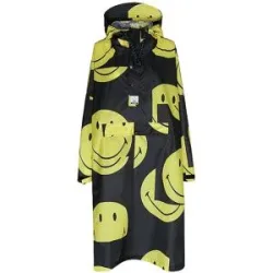 RAINKISS Regenjacke - Regenponcho ALL SMILES schwarz damen