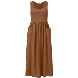 RICHROYAL Midikleid  braun   M damen