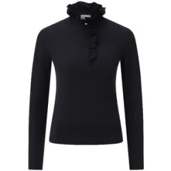 RICHROYAL Langarmshirt  schwarz   M Damen