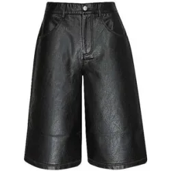 TOPSHOP Hose in Lederoptik 3/4 TSSILJE  schwarz   40 Damen