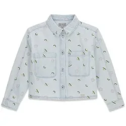Guess Mädchen Jacke hellblau   152 Mädchen