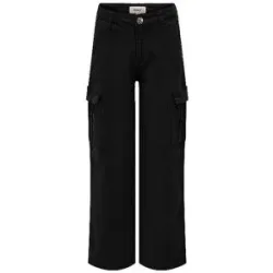 ONLY Mädchen Cargohose KOGYARROW-VOX schwarz   158 baby
