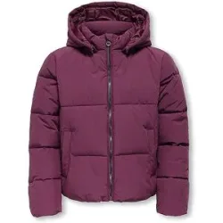 ONLY Mädchen Steppjacke KOGDOLLY dunkelrot   140 Mädchen