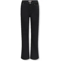 ONLY Mädchen Jeans Wide Fit KOGMADISON schwarz   152 baby