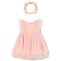 MAYORAL Baby Mädchen Kleid mit Haarband rosa   86 Mädchen