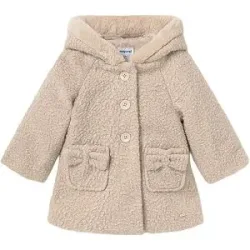 MAYORAL Baby Jacke in Felloptik beige   74 baby
