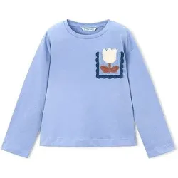 MAYORAL Mädchen Langarmshirt  hellblau   128 baby