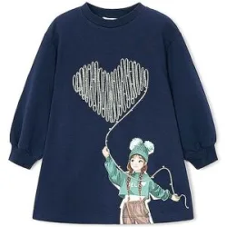 MAYORAL Mädchen Kleid  dunkelblau   128 Mädchen