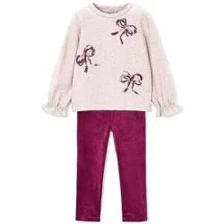 MAYORAL Mädchen Set 2-teilig Pullover und Hose beere   92 Mädchen