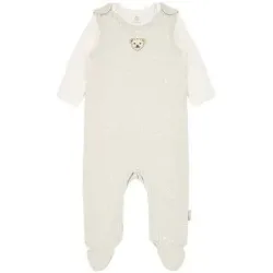 STEIFF Baby Set 2tlg Strampler und Langarmshirt  hellgrau   74 baby