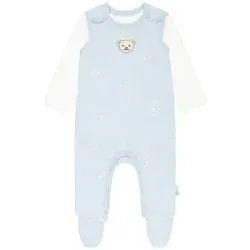 STEIFF Baby Set 2tlg Strampler und Langarmshirt  hellblau   74