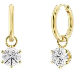 EDBLAD Ohrringe CROWN HOOPS Gold gold damen