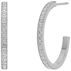 EDBLAD Creolen GLOW CREOLES MINI Medium Steel silber damen