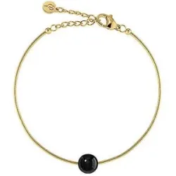 EDBLAD Armband AURA Small Black Gold  gold damen