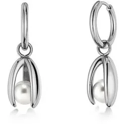 EDBLAD Ohrringe MOONRAVE HOOPS Large Silver silber Damen