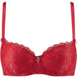 AUBADE BH mit Halbschale ROSESSENCE gala rot   85B Damen