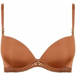 AUBADE Push Up BH SHEER EMOTION honey hellbraun   80B Damen
