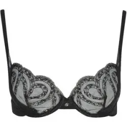 Boss BH mit Bügel black schwarz   85C damen