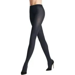 FALKE Strickstrumpfhose COTTON TOUCH  dark navy dunkelblau   S damen