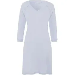 HANRO Sleepshirt - Nachthemd Pure Essence hellblau   L Damen