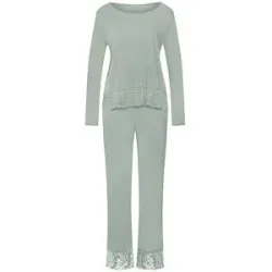 HANRO Pyjama AZELIA hellgrün   S Damen