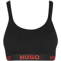 HUGO Bustier SPORTY LOGO black schwarz   XL Damen
