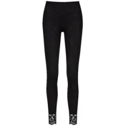 MEY Loungewear Leggings WOOL LOVE schwarz schwarz   S/M Damen