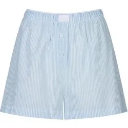 MEY Pyjamashorts COTTON STRIPES powder blue hellblau   S damen