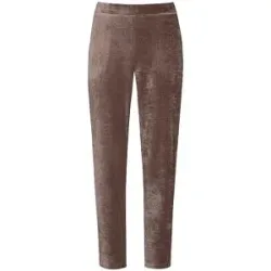 MEY Loungewear Hose VELVET DREAM milk n coffee hellbraun   L Damen