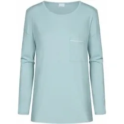MEY Pyjamashirt CLASSY NIGHTS waterscape hellblau   42 damen