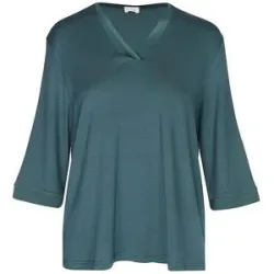 MEY Pyjamashirt PURE CHIC mystic jade dunkelgrün   XS damen