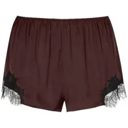 MEY Pyjamashorts POETRY LUXURY hot maroon braun   S Damen
