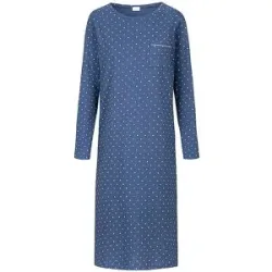 MEY Nachthemd - Sleepshirt POLKA DREAMS midnight dust dunkelblau   48 damen