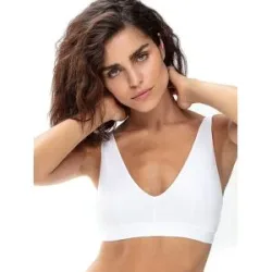 MEY Triangel BH ohne Bügel MOOD weiss weiss   85C Damen
