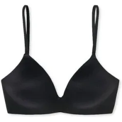 SCHIESSER BH ohne Bügel INVISIBLE SOFT schwarz schwarz   80A damen