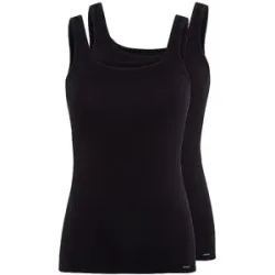 SKINY Top 2er Pkg. ADVANTAGE COTTON black schwarz   38 damen