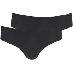 SKINY Panty 2er Pkg. ADVANTAGE MODAL INVISIBLE black schwarz   36 damen
