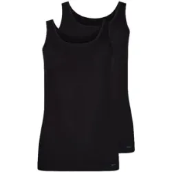 SKINY Unterhemd 2er Pkg  ADVANTAGE COTTON STRETCH black schwarz   40 Damen